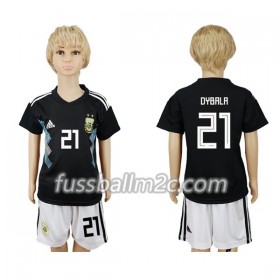 Fußballtrikots Argentinien Dybala 21 Kinder Auswärts Trikotsatz WM 2018